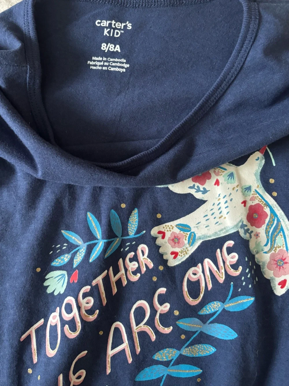 Bundle of 2 Girls’ NWT Long Sleeve Tshirts, size 8